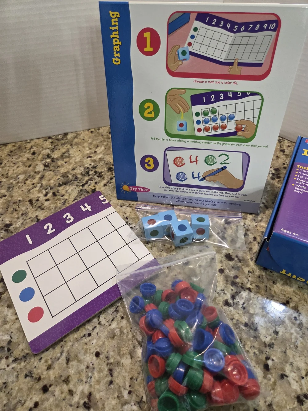 Lakeshore Learning Instant Learning Center Graphing Math TT954 Homeschool Age 4+